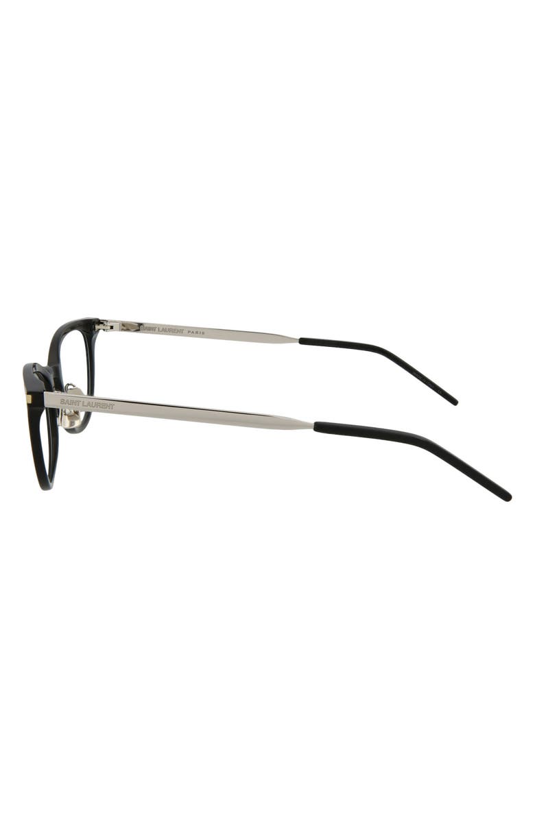 Saint Laurent 49mm Cat Eye Optical Frames, Alternate, color,