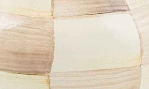 Mackenzie-childs Mackenzie Childs Mocha Check Tall Vase In Neutral