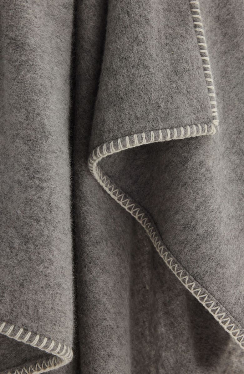 NEXT Wool & Cashmere Blend Throw Blanket, Alternate, color, Grey