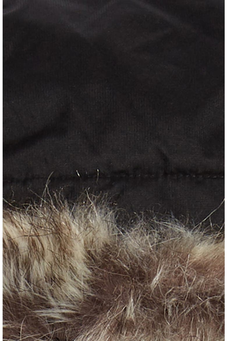 Kids' Greenland Waterproof 550-Fill-Power Down Jacket with Faux Fur Trim, Alternate, color, TNF BLACK