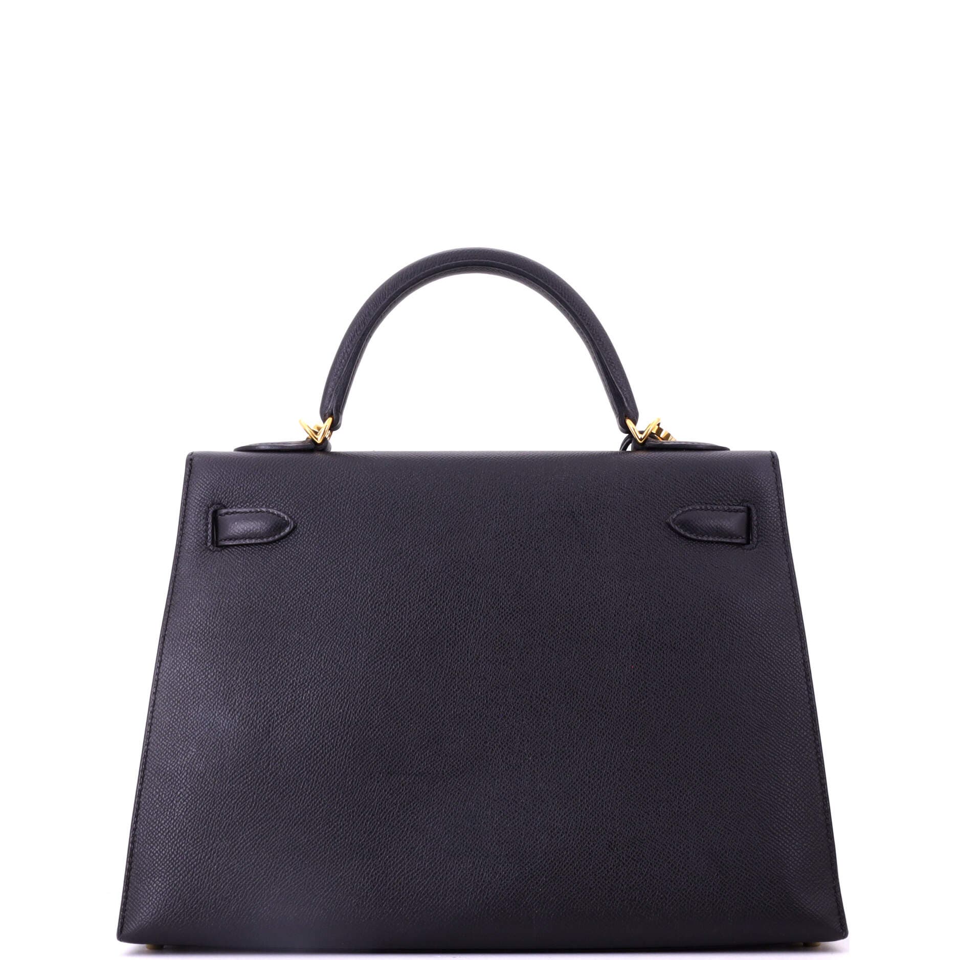 Pre-Owned Hermes Kelly Handbag Black Epsom with Gold Hardware 32, Alternate, color, Noir
