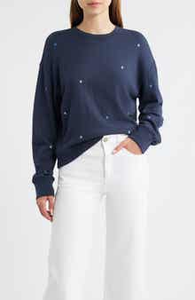 Rails Ramona Star Embroidered Crewneck Sweatshirt