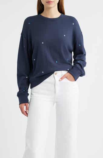 Rails Ramona Star Embroidered Crewneck Sweatshirt