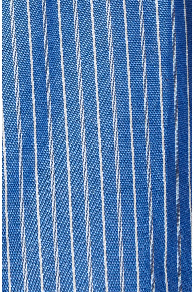 Courier Stripe Button Back Shirt, Alternate, color, MIDNIGHT SEA