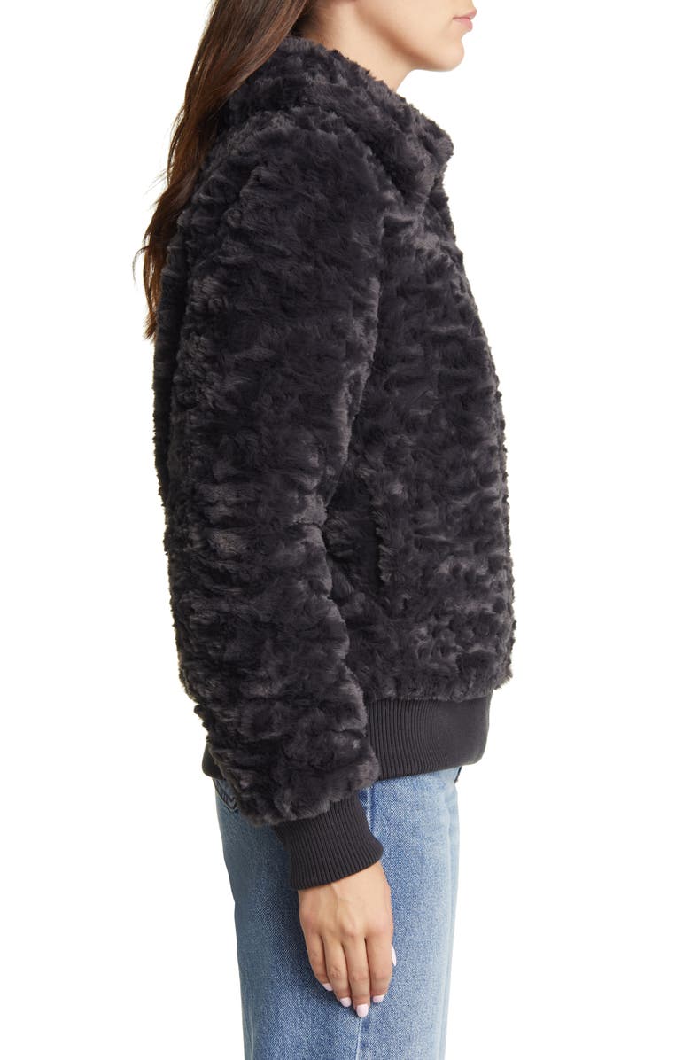 UGG<sup>®</sup> Viviana Diamond Quilted Faux Fur Jacket, Alternate, color, 