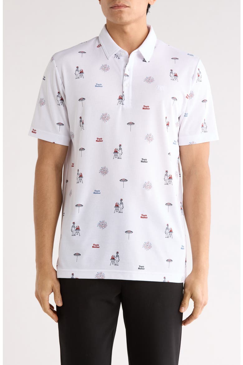 Neighborhood Party Polo, Main, color, WHITE