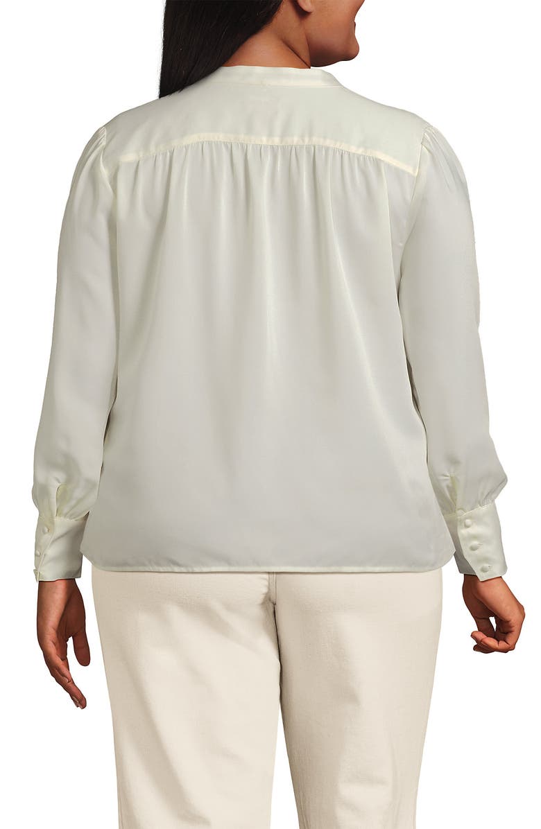 Lands' End Satin Popover Shirt, Alternate, color, 