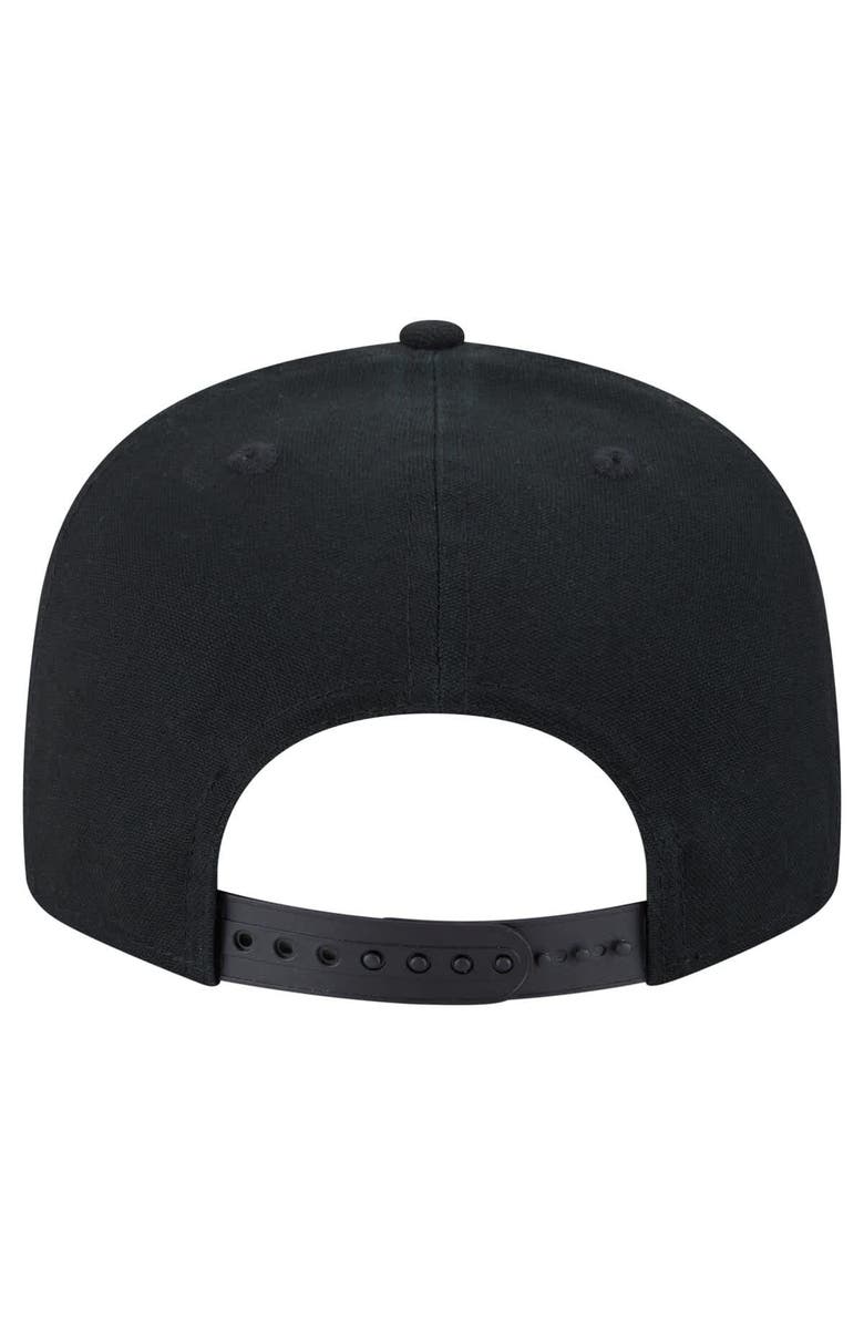 New Era Men's New Era Black Inter Miami CF Canvas 9FIFTY Snapback Hat, Alternate, color, Black