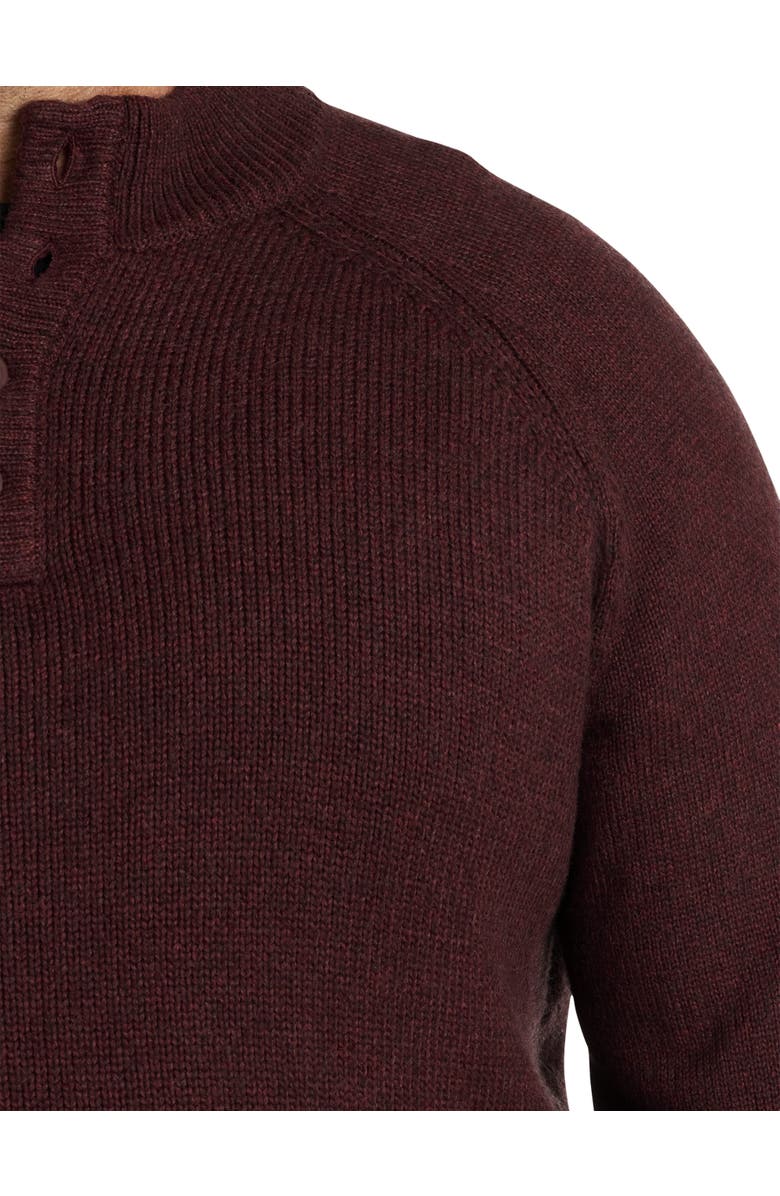 Synrgy by DXL Mockneck Sweater, Alternate, color, Merlot Heather