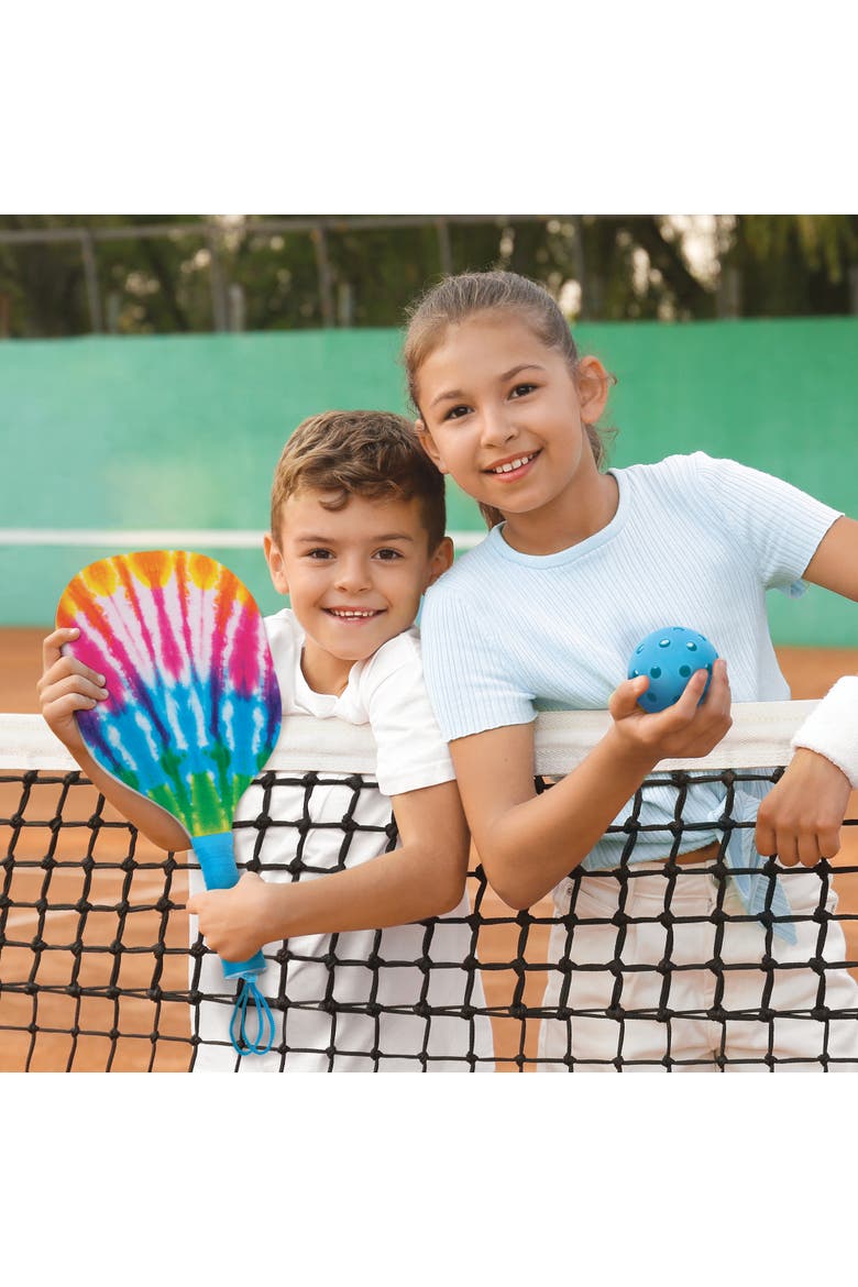 Tie Dye 2 Person Pickleball Set, Alternate, color, Multicolored