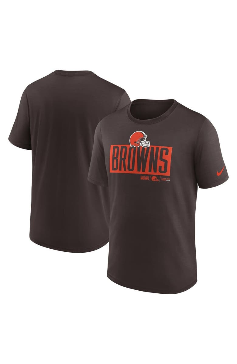 Nike Men's Nike Brown Cleveland Browns Exceed Performance T-Shirt, Main, color, Brown