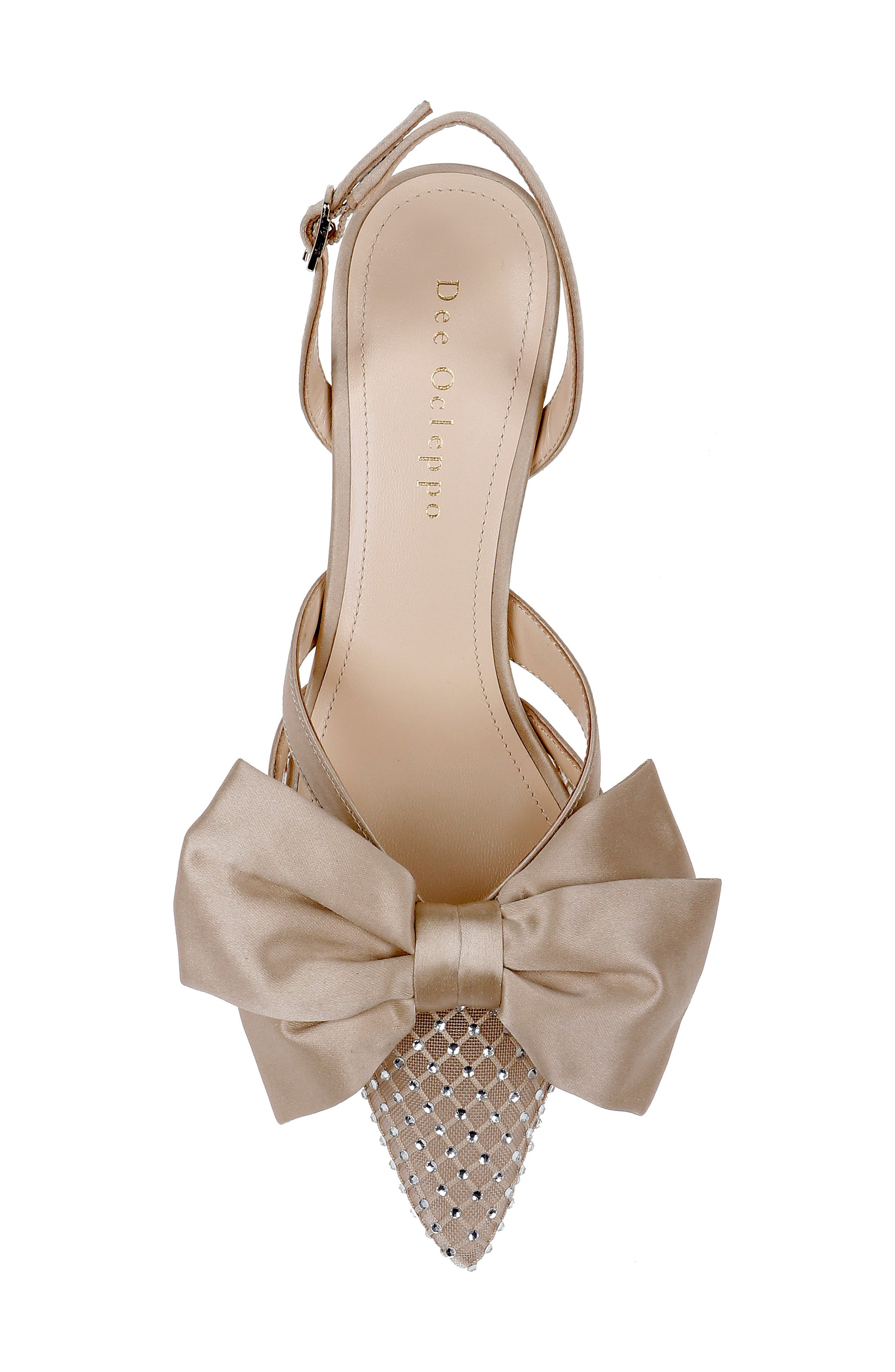 Dee Ocleppo Brazil Crystal Bow Slingback Pump, Alternate, color, 