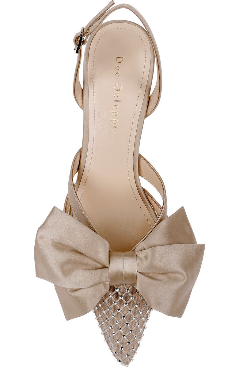 Dee Ocleppo Brazil Crystal Bow Slingback Pump, Alternate, color,