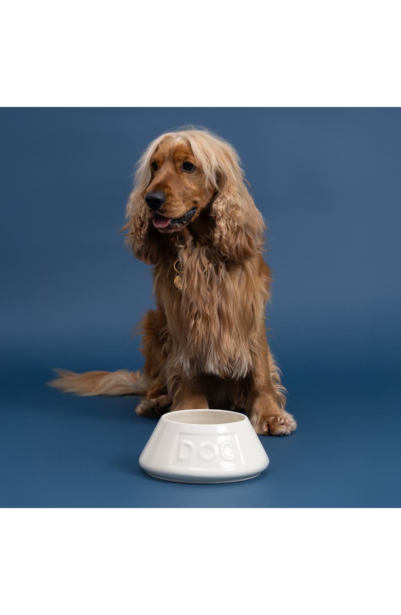 MASON CASH Non Tip Dog Bowl, Cream, 8.3 Inches, 54oz, Alternate, color, Off-White
