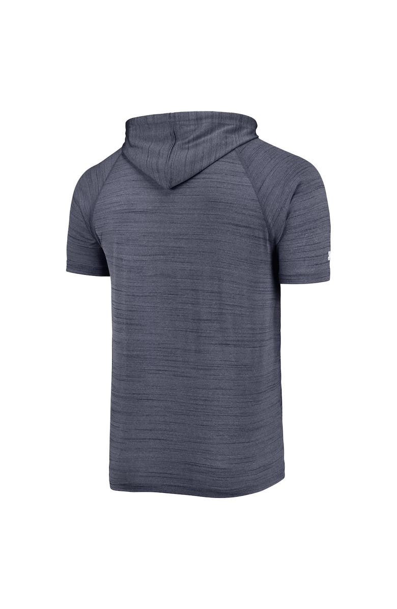 STITCHES Men's Stitches Navy Milwaukee Brewers Space-Dye Raglan Hoodie T-Shirt, Alternate, color, 