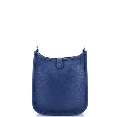 Pre-owned Hermes Hermes Evelyne Bag Gen Iii Clemence Tpm In Blue