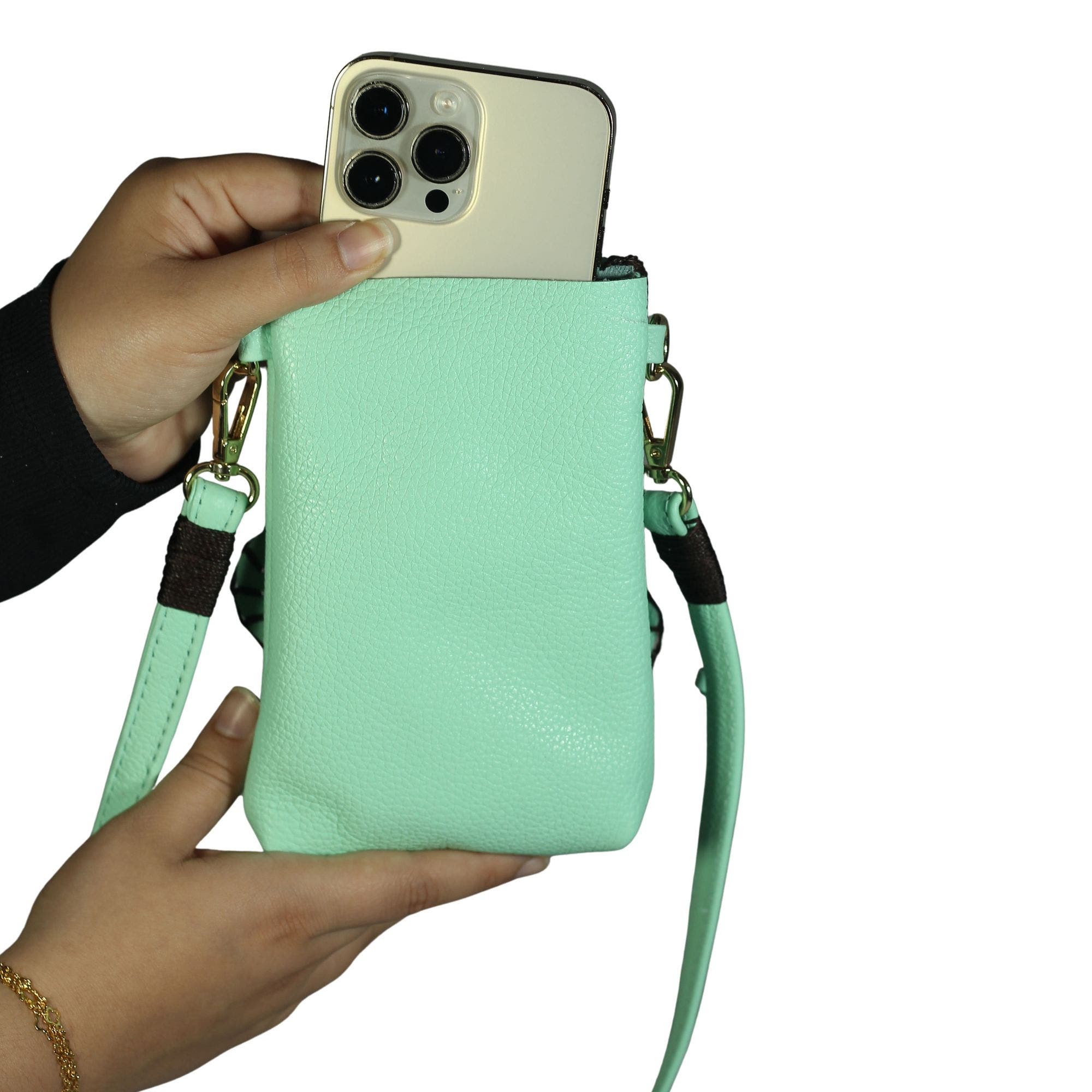 Carlos Falchi Cell Phone Butterfly Leather Bag (Women) | Nordstrom