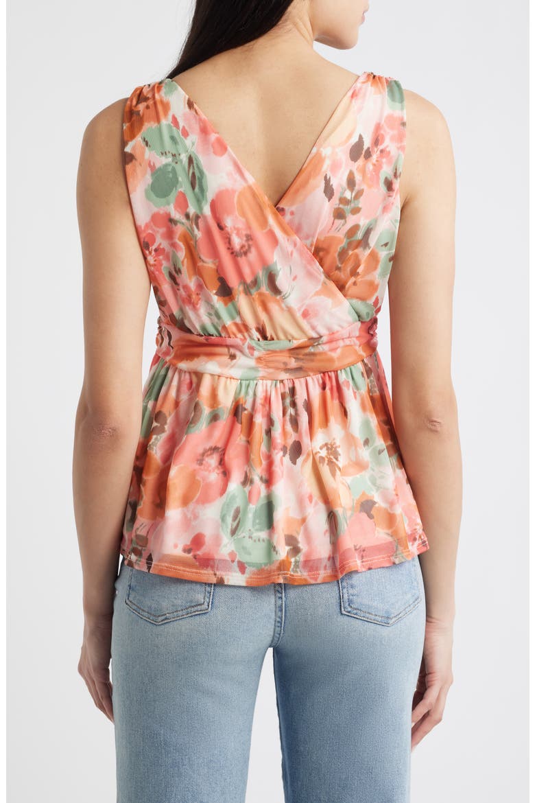 Sleeveless Peplum Top, Alternate, color, BLUSH