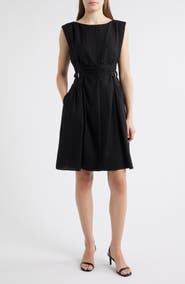Vince Camuto Sleeveless Crepe Fit & Flare Dress