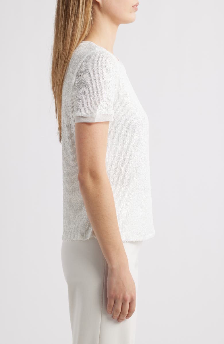 Anne Klein Sequin Mesh Top, Alternate, color, 