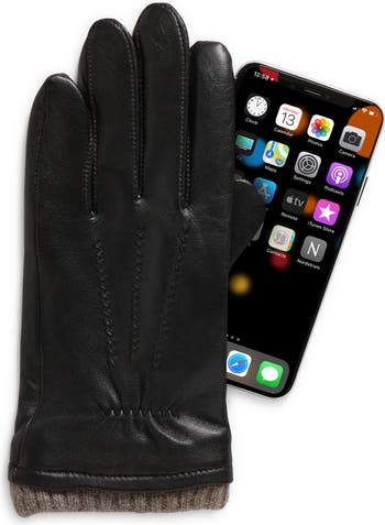 Nordstrom mens leather gloves online