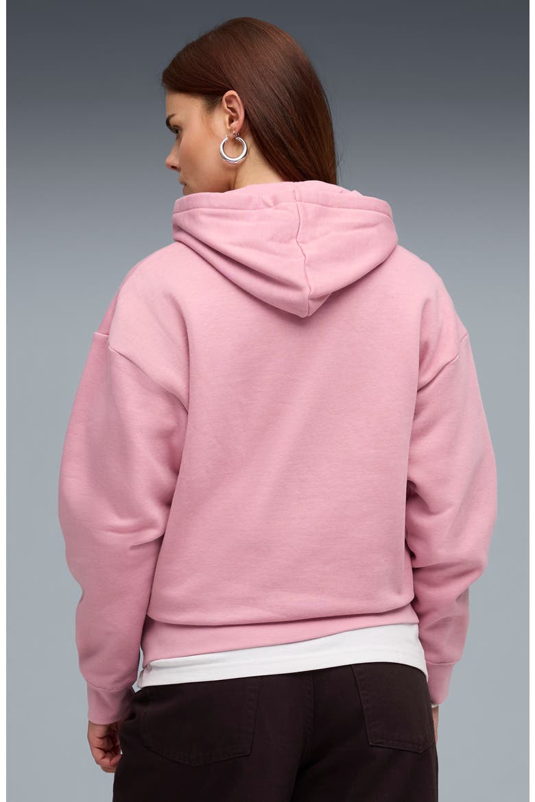 Essentials Small No. 1 Logo Hoodie, Alternate, color, POISED PINK