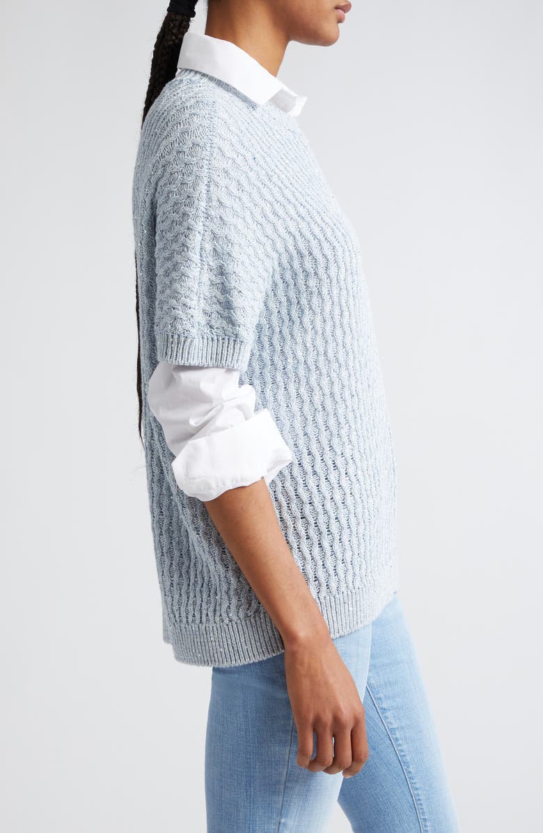 Eleventy Textured Open Stitch Sweater, Alternate, color, 
