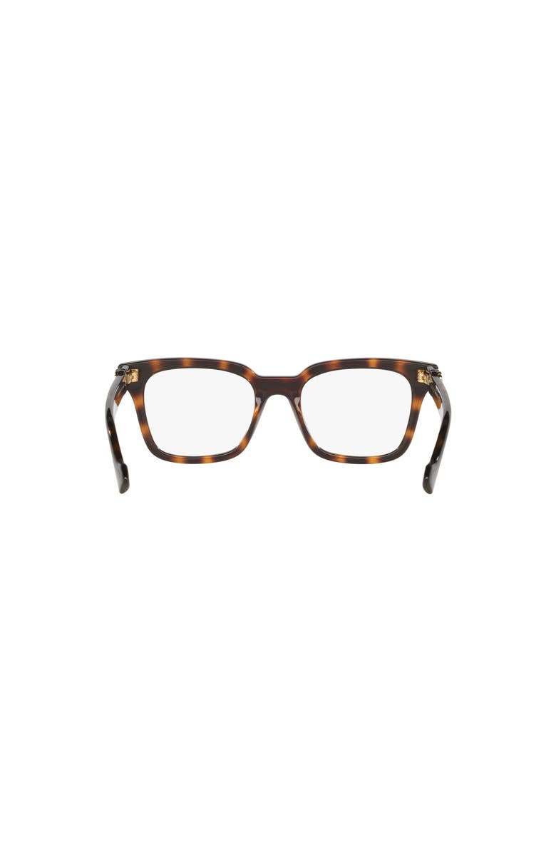 Gucci 51mm Rectangle optical glasses, Alternate, color, Tortoise