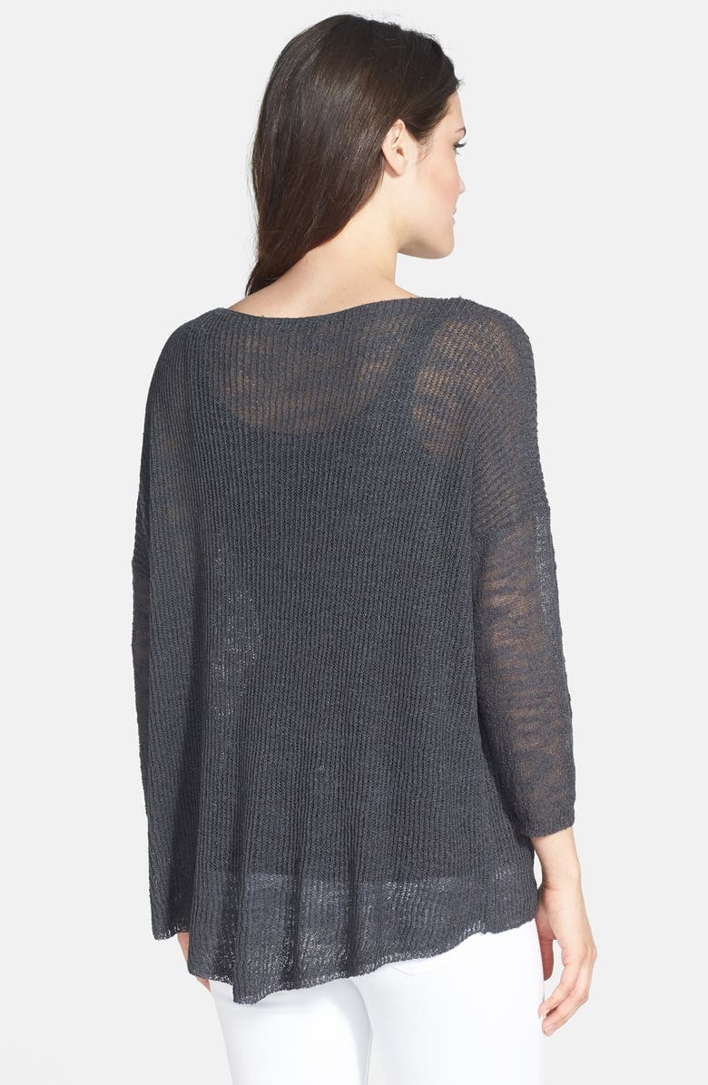 Dex Three Quarter Sleeve Knit Boxy Top, Alternate, color, 