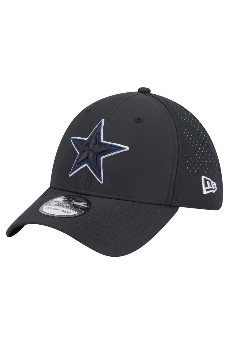 Men's New Era  Black Dallas Cowboys 39THIRTY Flex Hat, Main, color, Black