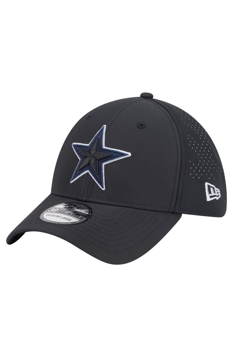New Era Men's New Era Black Dallas Cowboys 39THIRTY Flex Hat, Main, color, Black