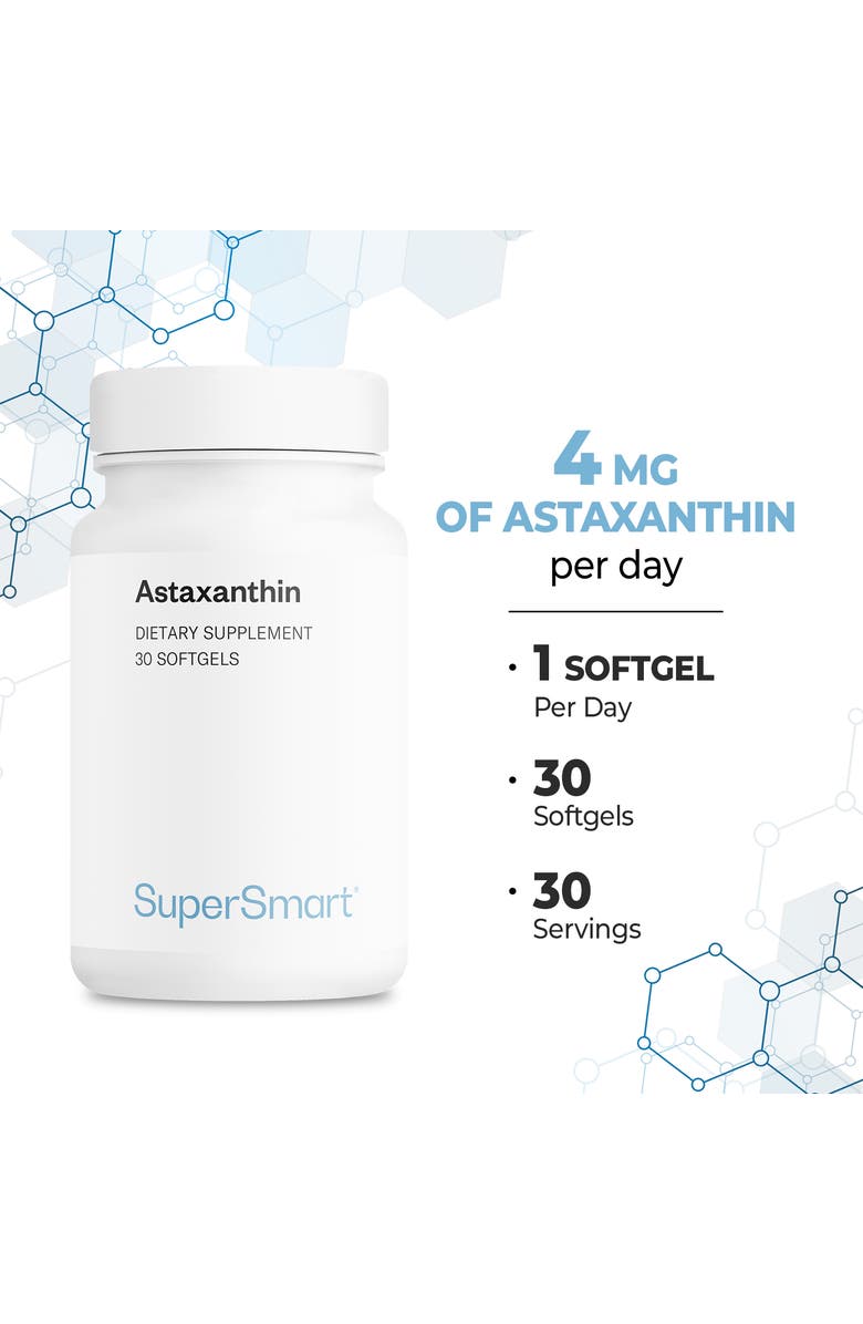 SuperSmart Astaxanthin 4 mg Per Day, Alternate, color, 