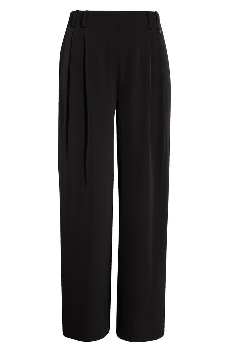 Lysse Darcy Pleated High Waist Wide Leg Pants, Alternate, color, Black