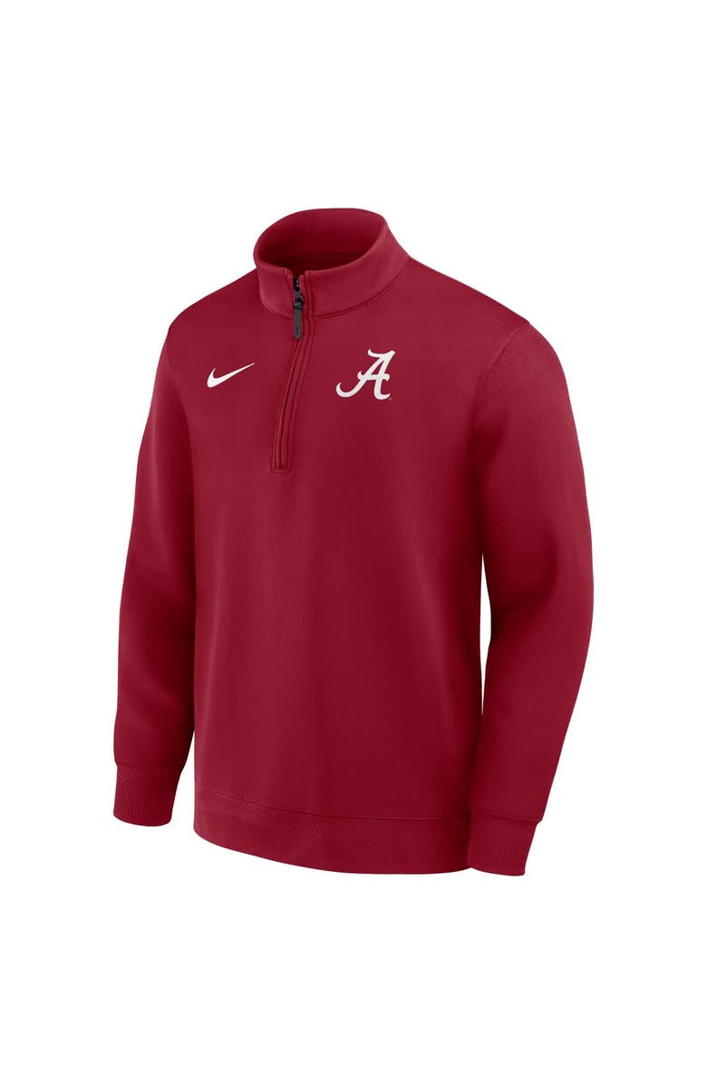 Nike Men's Nike Crimson Alabama Crimson Tide 2025 Coaches Premium Dri-FIT Half-Zip Pullover, Alternate, color, Crimson