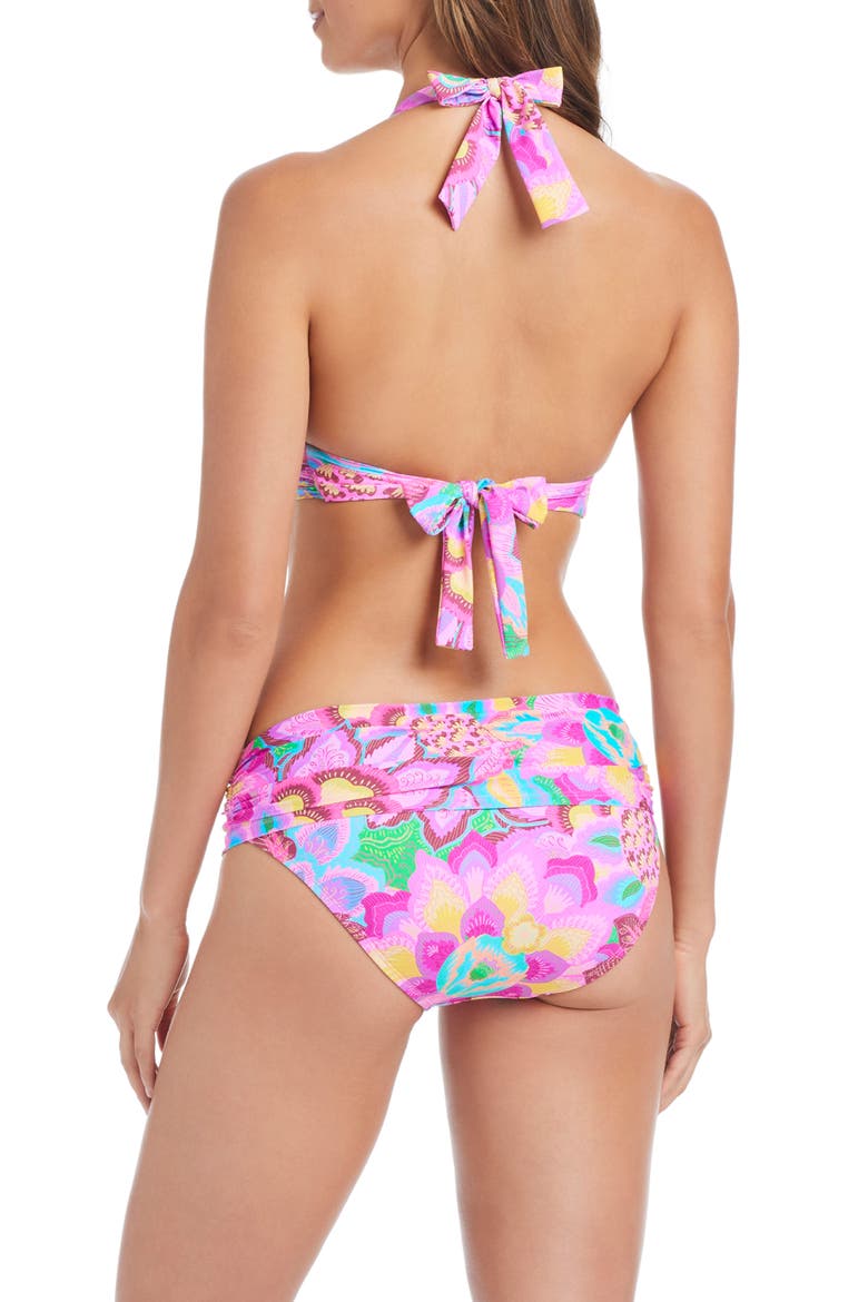 Sarong Hipster Bikini Bottoms, Alternate, color, PINK MULTI