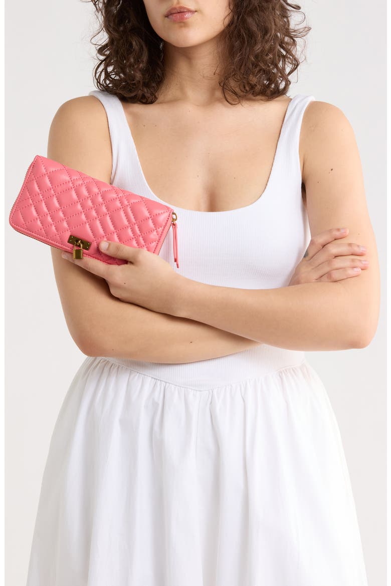 Brixton Zip Wallet, Alternate, color, OPEN PINK