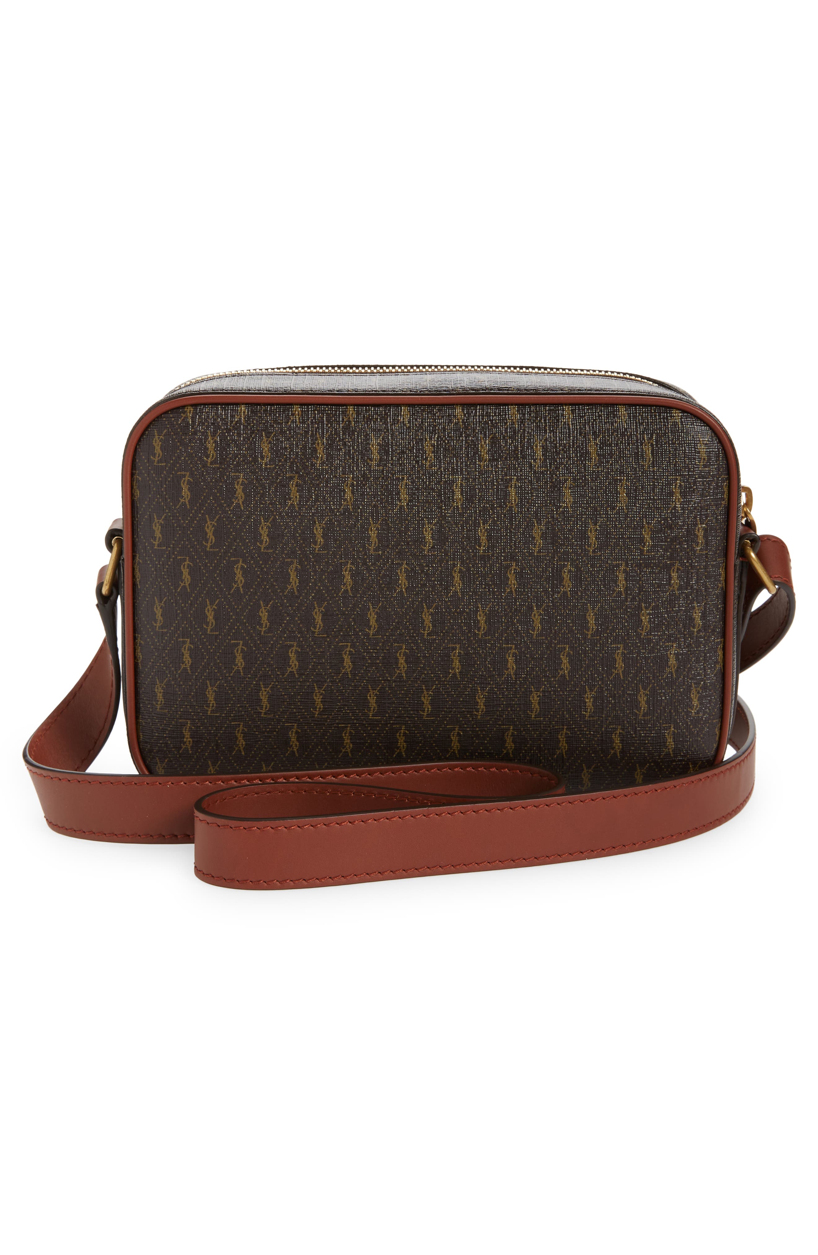 Saint Laurent Le Monogramme Coated Canvas Camera Bag, Alternate, color, 