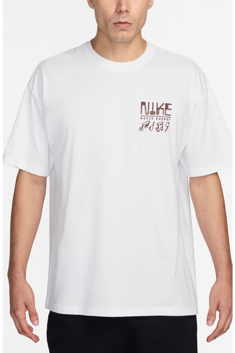 Sportswear Swoosh Sound Graphic T-Shirt, Main, color, WHITE