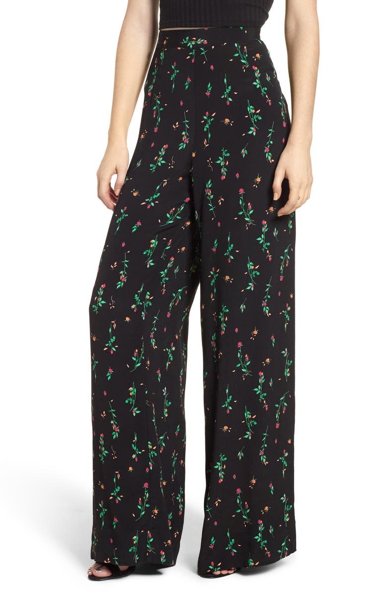 AFRM Carter High Waist Wide Leg Pants, Main, color, 