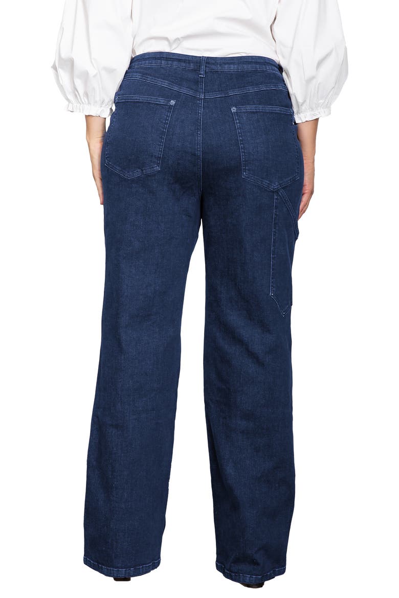 Workwear High Waist Jeans, Alternate, color, DARK RINSE