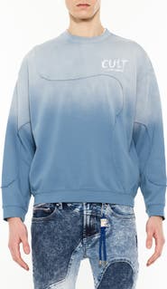 Cult of Individuality Pieced Dip Dye Sweatshirt
