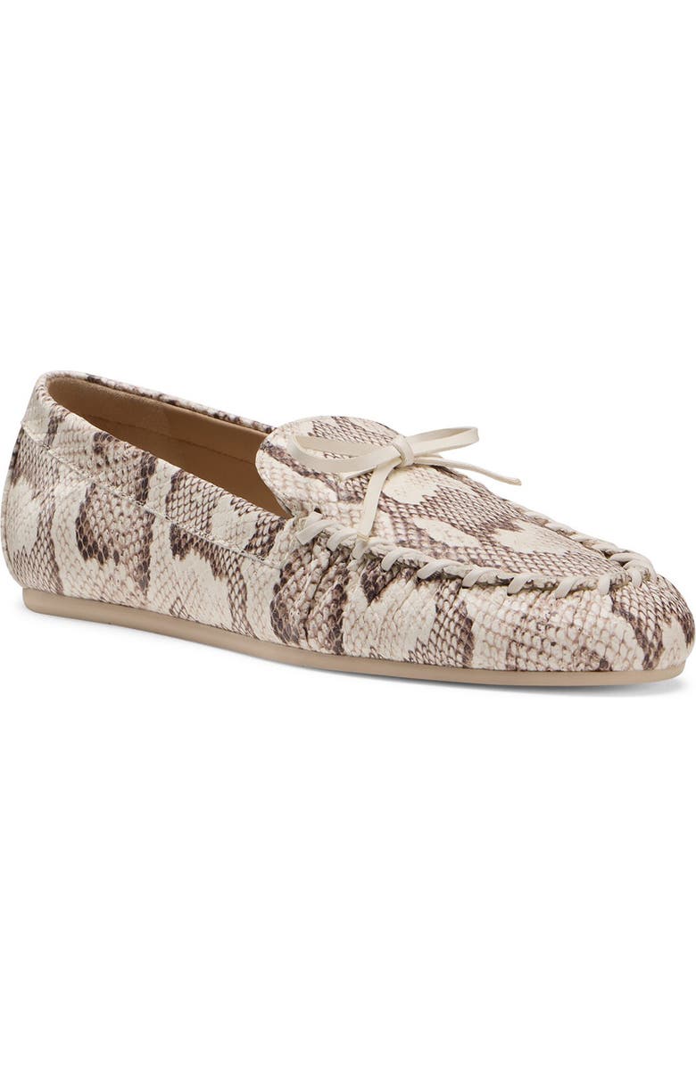 Stuart Weitzman Britt Bow Loafer, Main, color, Cream.