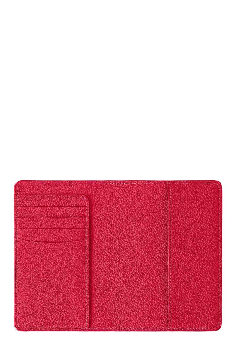 MAISON de SABRÉ Leather Passport Holder, Alternate, color, Shibuya Fuchsia