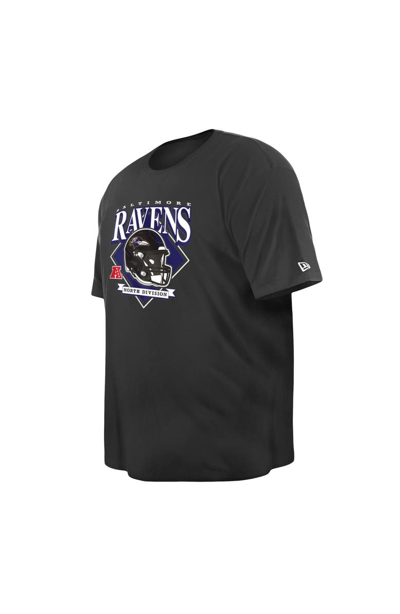 New Era Men's New Era Black Baltimore Ravens Big & Tall Helmet T-Shirt, Alternate, color,