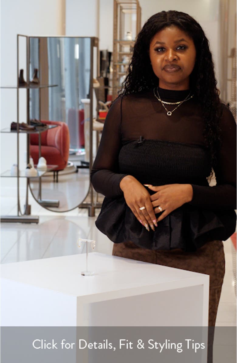 14K Gold Pointed Circle Hoop Earrings, sales video thumbnail