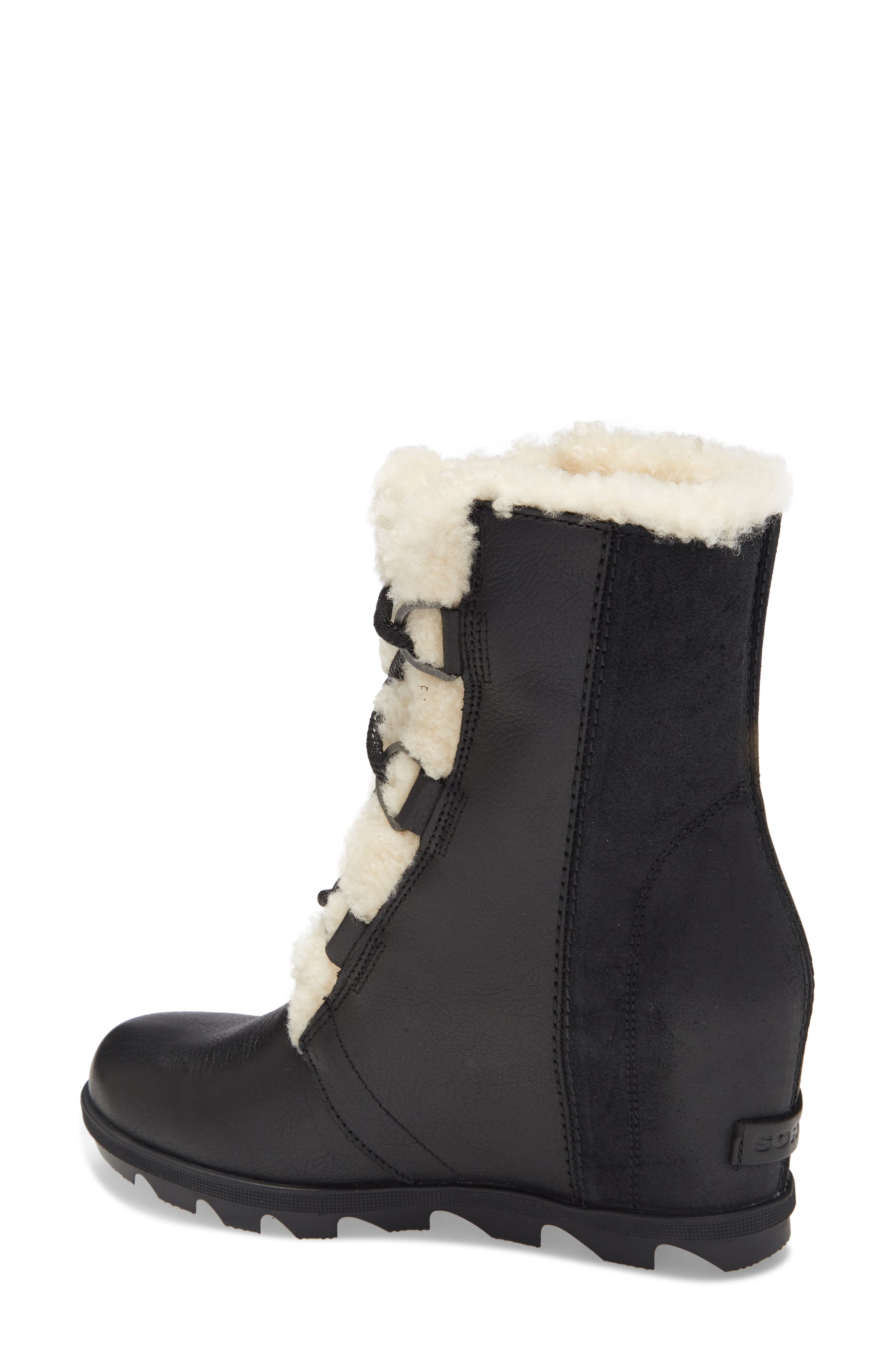 SOREL Joan of Arctic Wedge II Genuine Shearling Bootie, Alternate, color, 