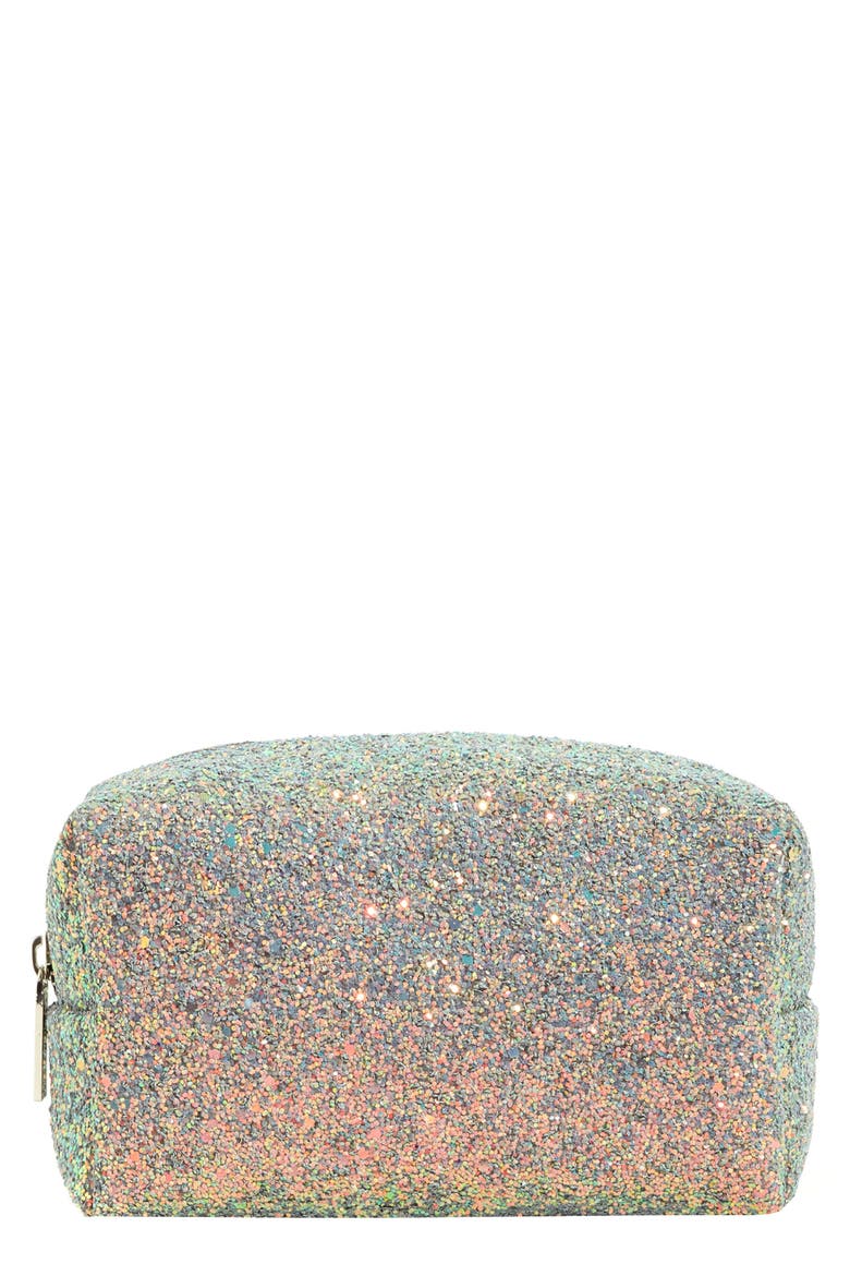 Teal Crescent Makeup Bag, Main, color, NO COLOR