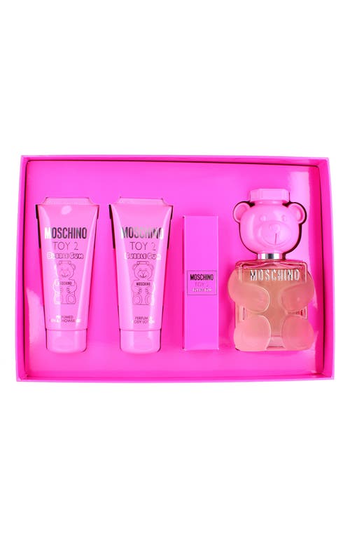 Moschino Toy 2 Bubble Gum Eau De Toilette Set $149 Value In Transparent