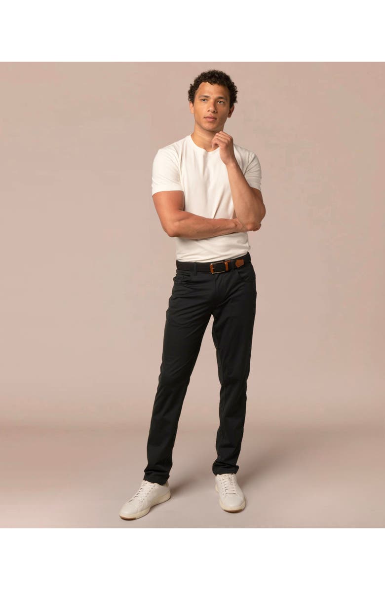 ASHWORTH GOLF 5 Pocket Stretch Warp Pant, Alternate, color, Black