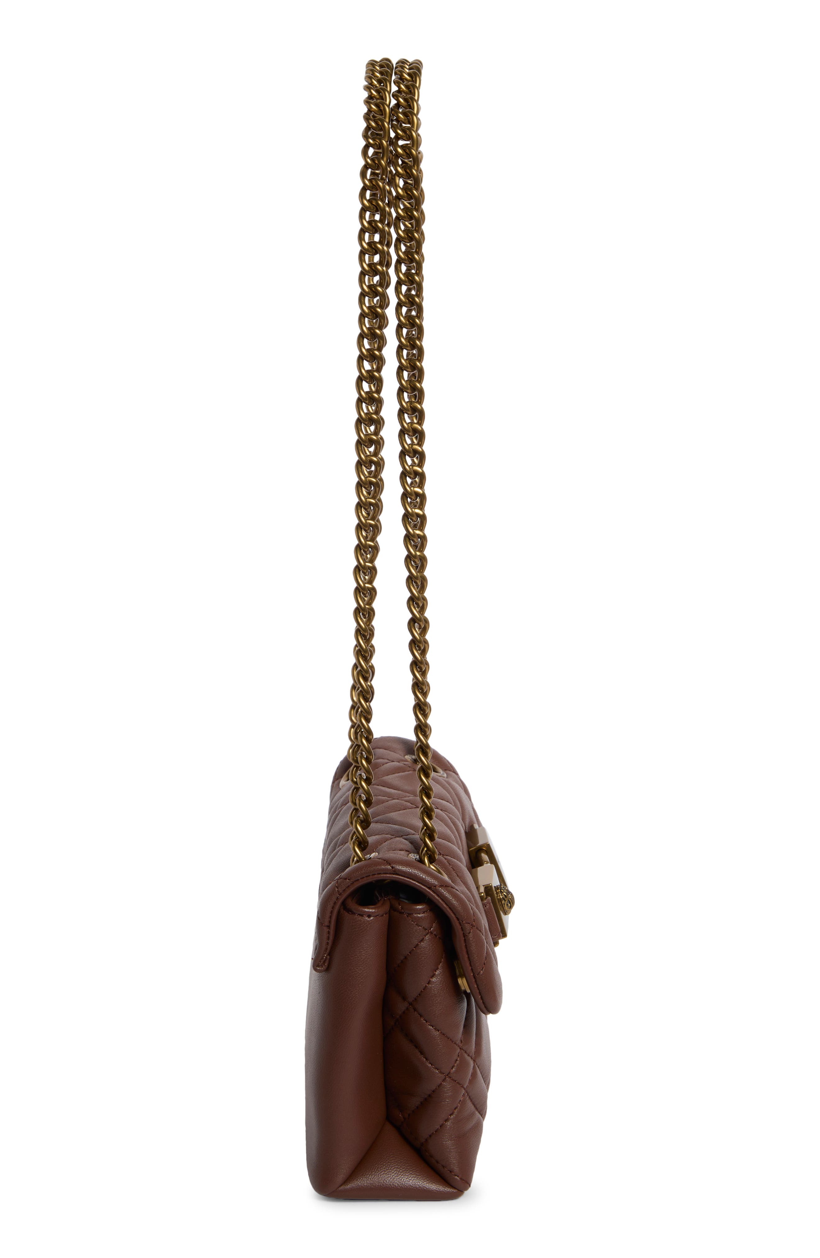 Mini Kingsley Quilted Leather Crossbody Bag, Alternate, color, WINE